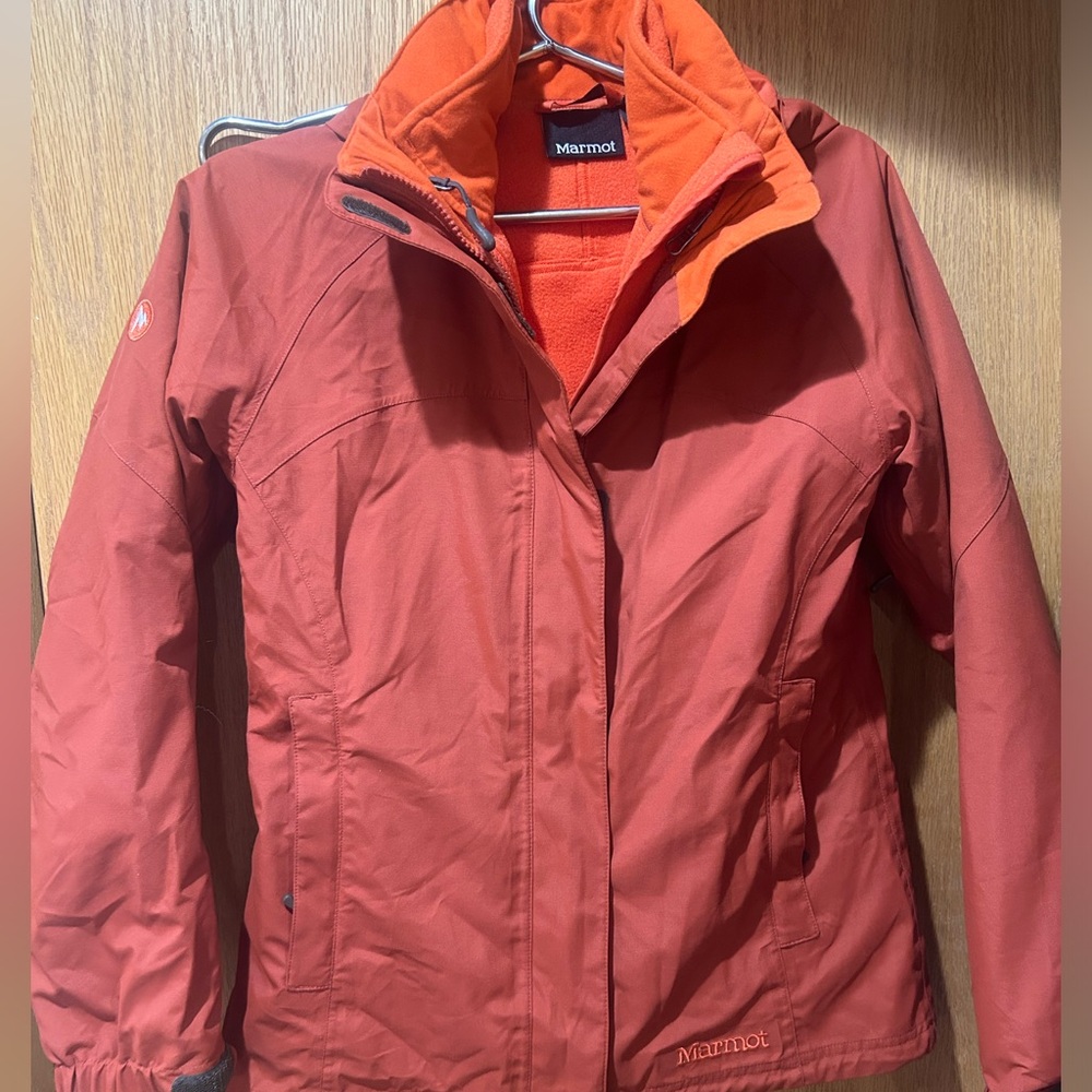 Marmot Women's Ski Jacket - Red and Orange